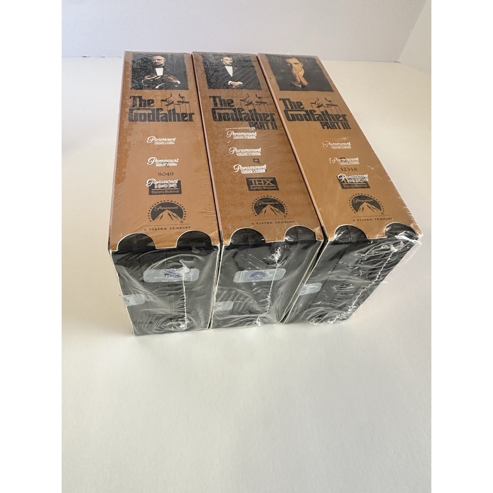 The Godfather Trilogy VHS Set Parts I II III Paramount Factory Sealed New - Picture 3 of 4